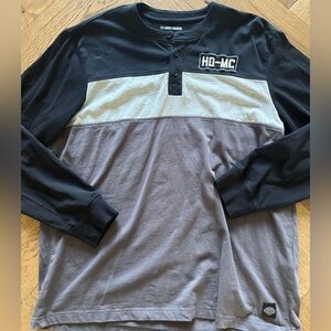 Harley Davidson Men’s Long Sleeved Henley Shirt - NWOT